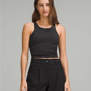 Lululemon Ebb to Street Cropped Racerback Tank Top.